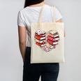 Book Lover Heart Shape Reading Librarian Valentine Men Women Canvas Tote Bag Book Lover Heart Shape Reading Librarian Valentine Men Women Canvas Tote Bag