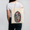 Book Lover Skeleton Reading With Dia De Los Muertos Flowers Canvas Tote Bag Book Lover Skeleton Reading With Dia De Los Muertos Flowers Canvas Tote Bag