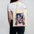 Book Lover Tarot Card The Reader Mystic Skeleton Canvas Tote Bag