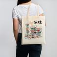 Book Lovers Bookworm Book Nerd I'm Ok Teacher School Canvas Tote Bag