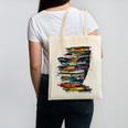 Book Women Graphic Art Colorful Eyes Canvas Tote Bag Book Women Graphic Art Colorful Eyes Canvas Tote Bag