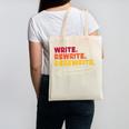 Book Writer Quote Author Journalist Rewrite Novelist Canvas Tote Bag