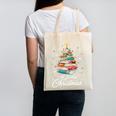 All Booked For Christmas Book Christmas Book Lover Librarian Canvas Tote Bag
