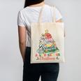 All Booked For Christmas Book Lovers Xmas Tree Lights Canvas Tote Bag All Booked For Christmas Book Lovers Xmas Tree Lights Canvas Tote Bag