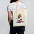 All Booked For Christmas Book Christmas Tree Lights Canvas Tote Bag