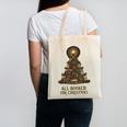 All Booked For Christmas Book Tree Book Lover Teacher Canvas Tote Bag