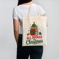 All Booked For Christmas Librarian Reader Xmas Pajama Canvas Tote Bag All Booked For Christmas Librarian Reader Xmas Pajama Canvas Tote Bag