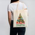 All Booked For Christmas Reading Books Librarian Holiday Canvas Tote Bag