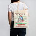 All Booked For Christmas Tree Book Ugly Christmas Sweatshirt Canvas Tote Bag