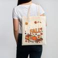 All Booked For Fall Pumpkin Books Thanksgiving Autumn Leaves Canvas Tote Bag
