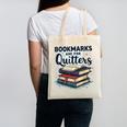 Bookmarks Are For Quitters Reading Quote Book Lover Canvas Tote Bag