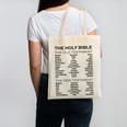 The Books Of The Bible Old And New Testament Complete List Canvas Tote Bag