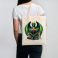 Books Dragon Reading Book Canvas Tote Bag