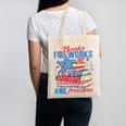 Books Fireworks And Freedom 4th Of July Book Lover Canvas Tote Bag