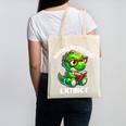 Books Never Go Extinct Reading Dinosaur Bookish Nerdy Canvas Tote Bag