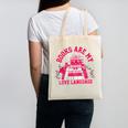 Books Are My Love Language Valentine Book Lover Canvas Tote Bag