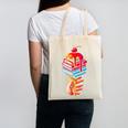 Books Reading Ice Cream Canvas Tote Bag