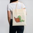 Bookworm Worm Reading Book Lover Read Books Librarian Canvas Tote Bag
