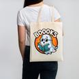 BOOOKS Cute Ghost Reading Books Halloween Canvas Tote Bag