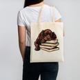 Boykin Spaniel Books Dog Breed Graphic Canvas Tote Bag Boykin Spaniel Books Dog Breed Graphic Canvas Tote Bag