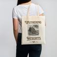 Bronte Novel Wuthering Heights Moorland Gothic Book Cover Canvas Tote Bag