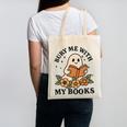 Bury Me With My Books Ghost Tee Canvas Tote Bag