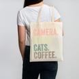 Camera Books Cats And Coffee Lover Photography Men Women Canvas Tote Bag Camera Books Cats And Coffee Lover Photography Men Women Canvas Tote Bag