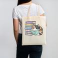 Cat On Books Pets Cats Reading Book Nerd Read Reader Bookcat Canvas Tote Bag
