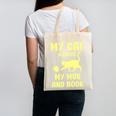 My Cat Guards My Mug And Book Humor Cats Premium Tri-Blend Canvas Tote Bag My Cat Guards My Mug And Book Humor Cats Premium Tri-Blend Canvas Tote Bag