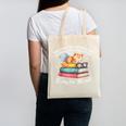Cats And Books Easily Distracted By Book & Cat Lover Men Women Kids Canvas Tote Bag