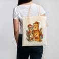 Cats Reading Books Christmas Tree Canvas Tote Bag