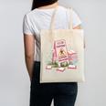 Caution Slippery When Reading Book Reader Canvas Tote Bag