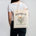 Chapter 50 Book Lovers & Readers 50th Birthday Wildflowers Canvas Tote Bag