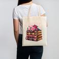 Chapter 67 Floral Book Stack Canvas Tote Bag Chapter 67 Floral Book Stack Canvas Tote Bag