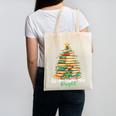 Christmas Books Make You Bright Librarian Teacher Book Lover Canvas Tote Bag