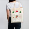 Christmas Tee Most Likely To Read A Book On Christmas Canvas Tote Bag