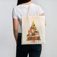 Christmas Tree Bookshelf Book Lover Library Men Women Kids Canvas Tote Bag Christmas Tree Bookshelf Book Lover Library Men Women Kids Canvas Tote Bag