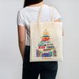 Christmas Tree Made Of Books Librarian Reader Holiday Canvas Tote Bag