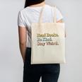 Classic Read Books Be Kind Stay Weird Positive Reader Premium Tri-Blend Canvas Tote Bag