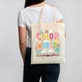 Color Our World Book Reading Program 2026 Summer Canvas Tote Bag