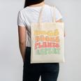 Colorful Dogs Books Plants Repeat Canvas Tote Bag
