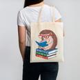 Cool Hedgehog Book Nerd Readers Canvas Tote Bag