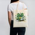 Coquette Bow Books St Patrick's Shamrock Bookworm Librarian Canvas Tote Bag