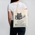 Cozy Mysteries Coffee And Novel For Book Lovers Canvas Tote Bag
