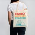 Cranky When Not Reading Retro Vintage Book Lover Canvas Tote Bag Cranky When Not Reading Retro Vintage Book Lover Canvas Tote Bag