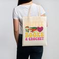 Crochet Coffee Reading Books Crocheter Crocheting Canvas Tote Bag Crochet Coffee Reading Books Crocheter Crocheting Canvas Tote Bag