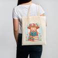 Cute Baby Highland Cow Reading Book Bookworm For Men Women Canvas Tote Bag