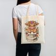 Cute Baby Highland Cow Reading Book Librarian Bookworm Canvas Tote Bag Cute Baby Highland Cow Reading Book Librarian Bookworm Canvas Tote Bag