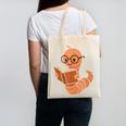 Cute Bookworm Worm Reading Book Glasses Nerdy Canvas Tote Bag