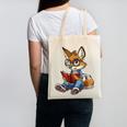 Cute Coyote With Book I Kids Coyote Canvas Tote Bag Cute Coyote With Book I Kids Coyote Canvas Tote Bag